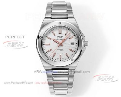 Perfect replica GH factory IWC white dial Swiss 9015 automatic mechanical watch 40mm 